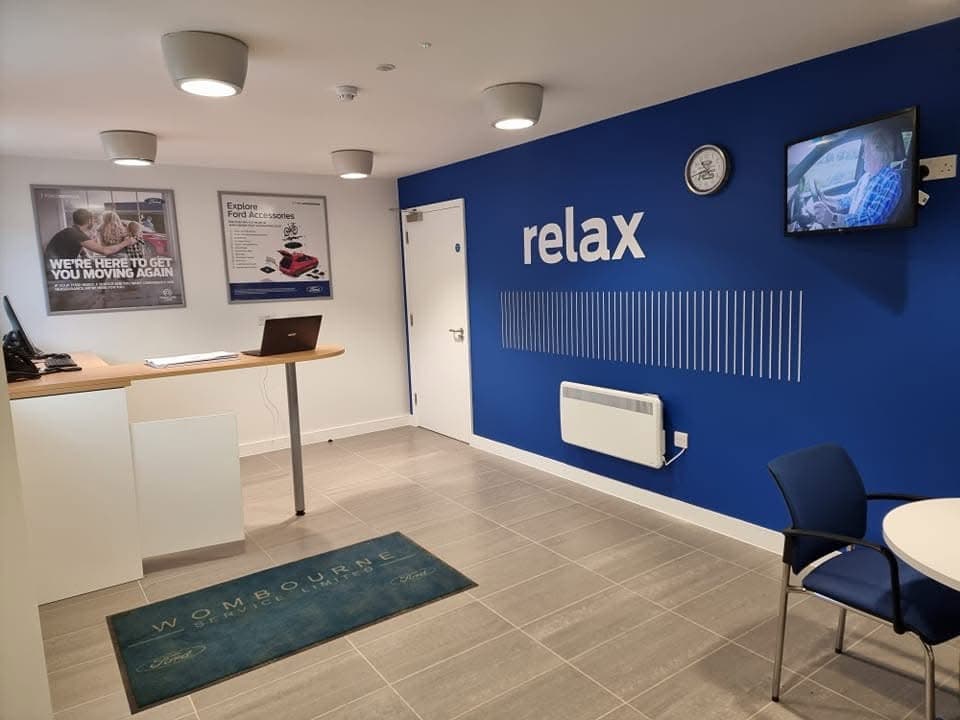 Mechanic working on a car